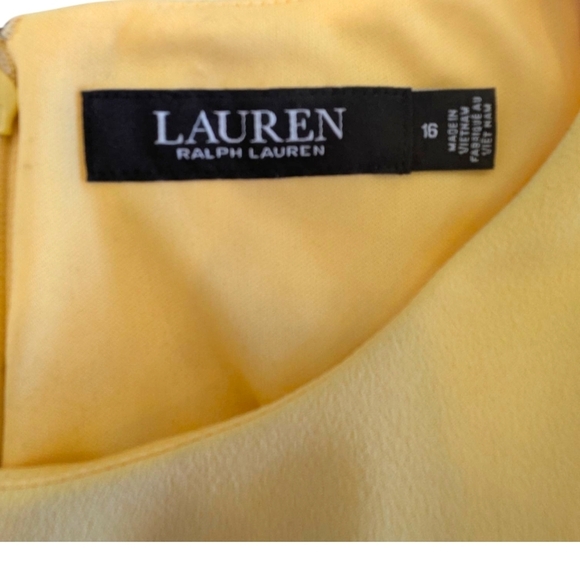 LAUREN by Ralph Lauren - Elegant Yellow Dress - Picture 4 of 11